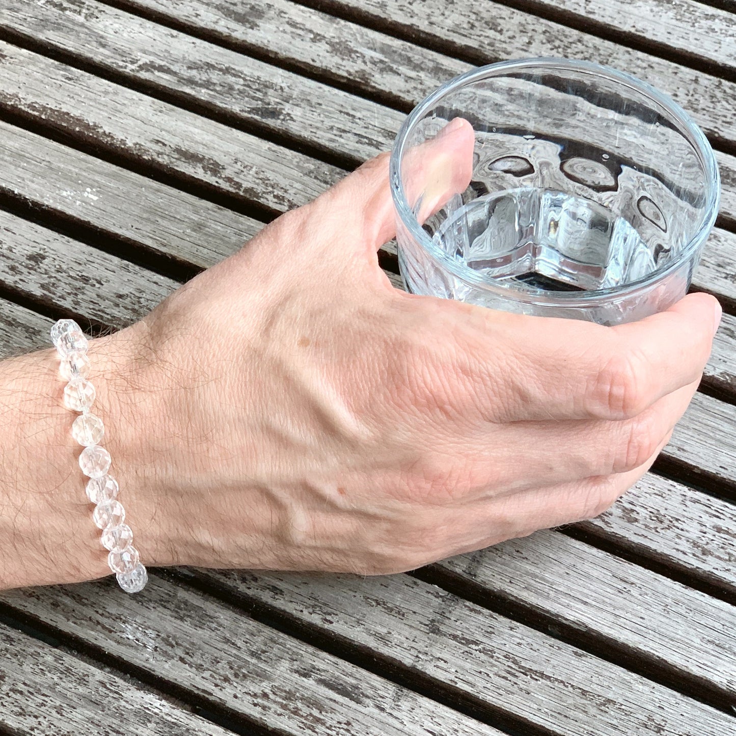 Faceted Quartz bracelet