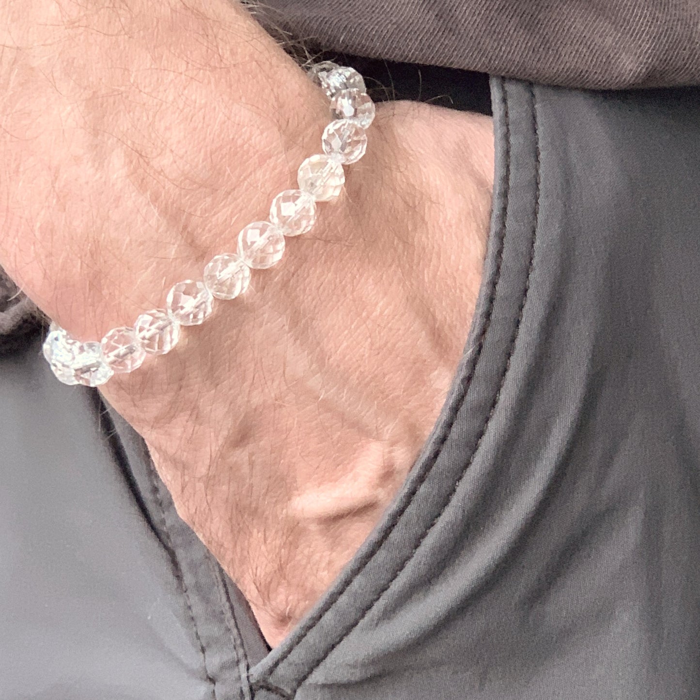 Faceted Quartz bracelet