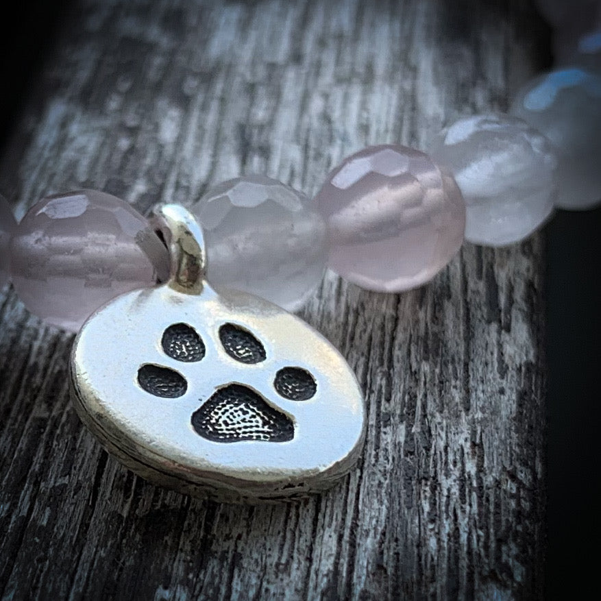 Rose Quartz Charm bracelet
