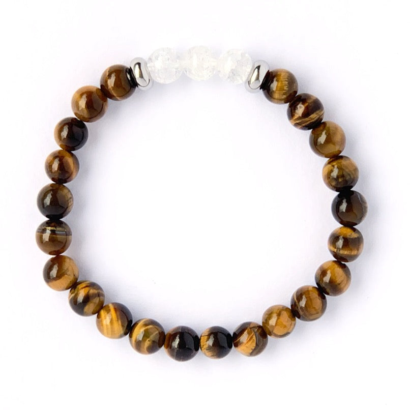 Tigers Eye & Crackle Quartz bracelet