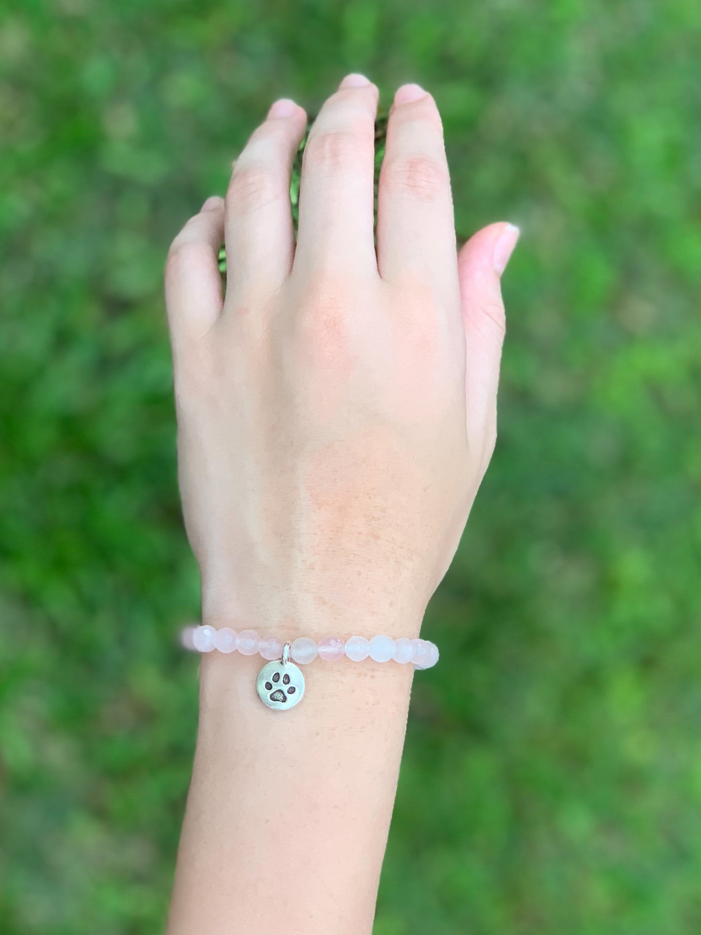 Rose Quartz Charm bracelet