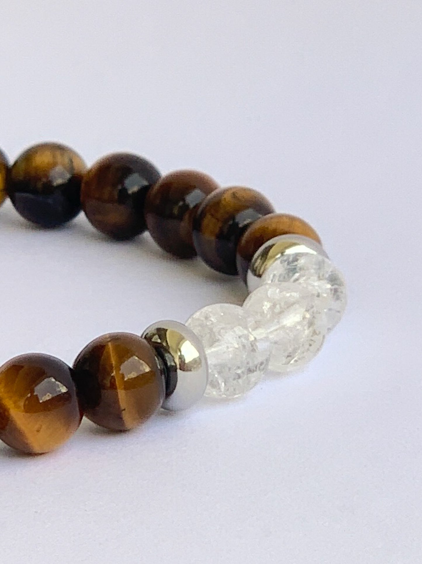 Tigers Eye & Crackle Quartz bracelet