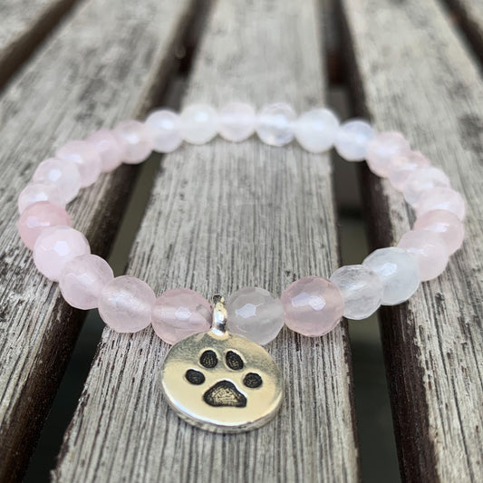 Rose Quartz Charm bracelet